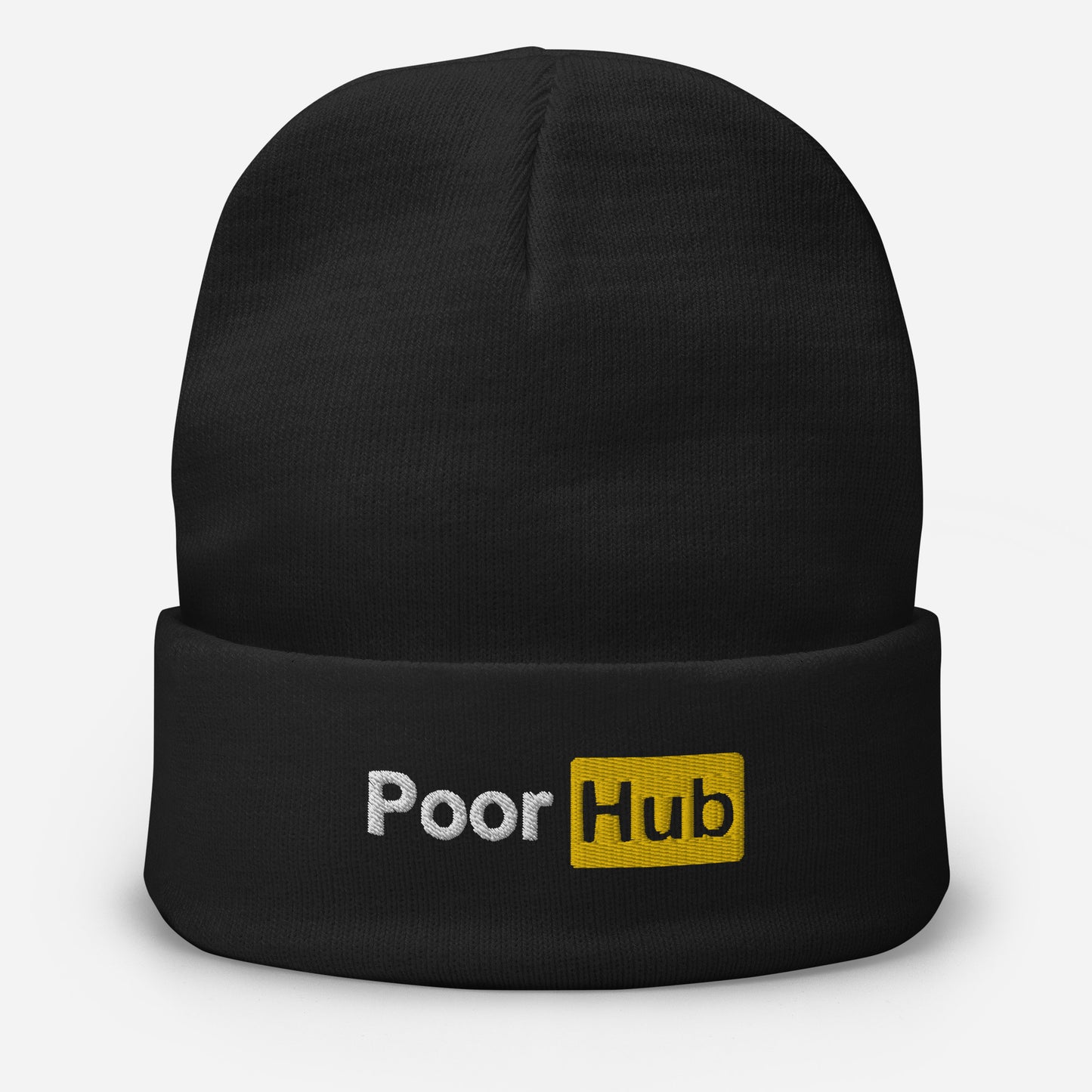 PoorHub Embroidered Beanie