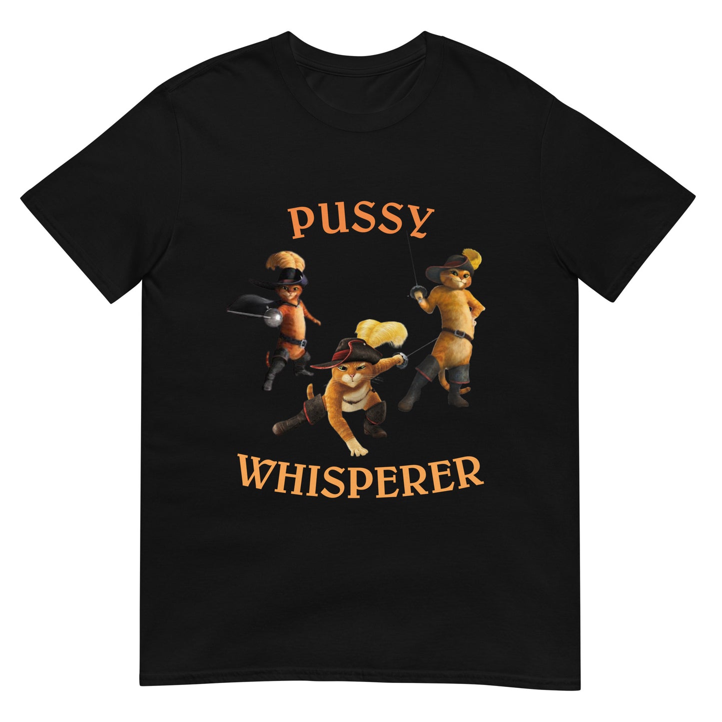 Puss in Boots Whisperer Short-Sleeve Unisex T-Shirt